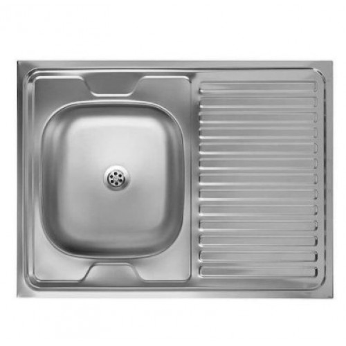 ΝΕΡΟΧΥΤΗΣ ΚΟΥΖΙΝΑΣ ΑΝΟΞΕΙΔΩΤΟΣ ΑΣΗΜΙ INOX 80x60x16 5 HM18319 c497105
