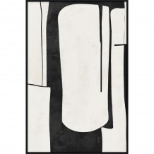 FIELDS ΠΙΝΑΚΑΣ ΔΙΑΚΟΣΜΗΤΙΚΟΣ ΜΕ ΚΟΡΝΙΖΑ 120x80x4 ΚΑΜΒΑΣ ΜΑΥΡΟ BEIGE ΞΥΛΟ ΜΑΥΡΟ c497111