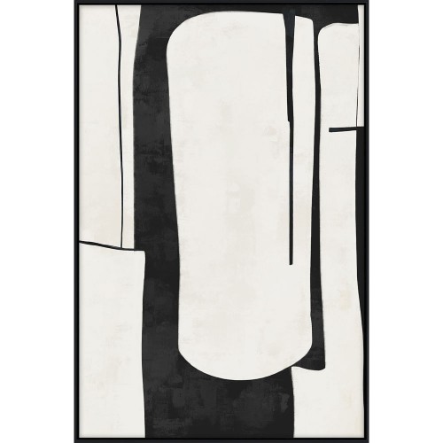 FIELDS ΠΙΝΑΚΑΣ ΔΙΑΚΟΣΜΗΤΙΚΟΣ ΜΕ ΚΟΡΝΙΖΑ 120x80x4 ΚΑΜΒΑΣ ΜΑΥΡΟ BEIGE ΞΥΛΟ ΜΑΥΡΟ c497111