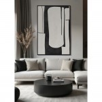 FIELDS ΠΙΝΑΚΑΣ ΔΙΑΚΟΣΜΗΤΙΚΟΣ ΜΕ ΚΟΡΝΙΖΑ 120x80x4 ΚΑΜΒΑΣ ΜΑΥΡΟ BEIGE ΞΥΛΟ ΜΑΥΡΟ c497111