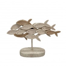 DANZA ΔΙΑΚΟΣΜΗΤΙΚΟ ΨΑΡΙ 31 2x9 5x21 5 POLYRESIN ΜΠΕΖ ΚΑΦΕ c497128