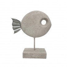 CERNIA ΔΙΑΚΟΣΜΗΤΙΚΟ ΨΑΡΙ 27 8x9 8x33 6 POLYRESIN ΜΠΕΖ ΚΑΦΕ c497131