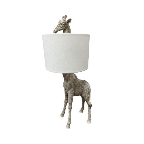 GIRAFFA ΦΩΤΙΣΤΙΚΟ ΕΠΙΤΡΑΠΕΖΙΟ 26x26x18 POLYRESIN ΜΠΕΖ ΦΥΣΙΚΟ ΥΦΑΣΜΑ c497139