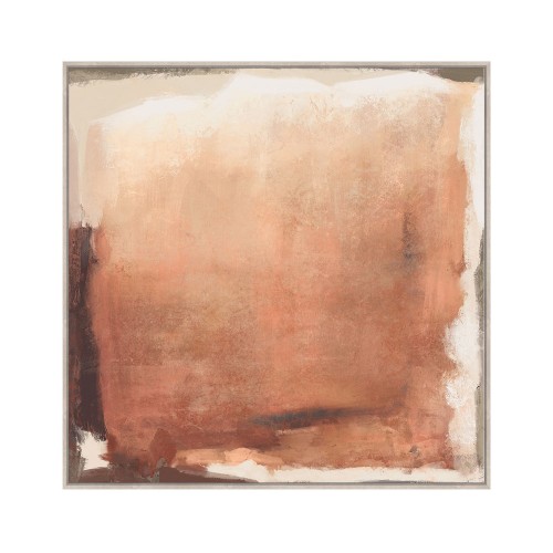 WARM ROOT ΠΙΝΑΚΑΣ ΔΙΑΚΟΣΜΗΤΙΚΟΣ ΜΕ ΚΟΡΝΙΖΑ 100x100x4 ΚΑΜΒΑΣ TERRACOTTA ΜΠΕΖ ΚΑΦΕ ΞΥΛΟ ΦΥΣΙΚΟ c497161