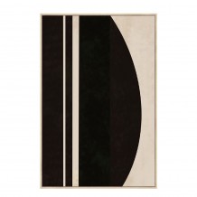 SOLAIRE B ΠΙΝΑΚΑΣ ΔΙΑΚΟΣΜΗΤΙΚΟΣ ΜΕ ΚΟΡΝΙΖΑ 80x120x4 ΚΑΜΒΑΣ ΚΑΦΕ ΣΚΟΥΡΟ ΜΠΕΖ ΞΥΛΟ ΦΥΣΙΚΟ c497173