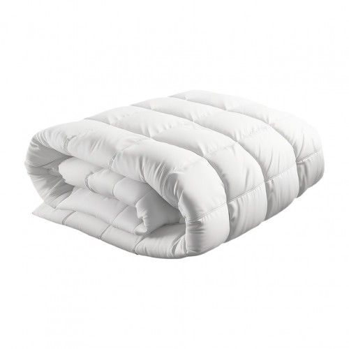 Πάπλωμα μικροφίμπρας 90gsm 160x220cm με γέμιση 100 6D 200gsm διπλό γαζί με ασημί φυτίλι Fragente - Σετ 2 c497183