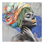 Πίνακας σε καμβά Africana Inart 100x3x100εκ c497218