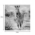 Πίνακας σε καμβά Zebrero Inart 100x3x100εκ c497223