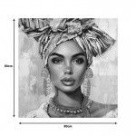 Πίνακας σε καμβά Turban Ι Inart 80x3x80εκ c497237