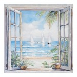 Πίνακας σε καμβά Deive Ι Inart 80x3x80εκ c497254