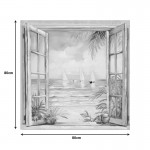 Πίνακας σε καμβά Deive Ι Inart 80x3x80εκ c497254