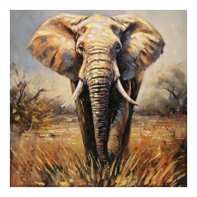 Πίνακας σε καμβά Elepho Inart 100x3x100εκ c497260 Πίνακας σε καμβά Elepho Inart 100x3x100εκ c497260