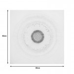 Πίνακας σε καμβά Circled Inart 80x3x80εκ c497266