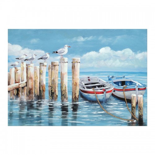 Πίνακας σε καμβά Port Inart 100x3x70εκ c497271