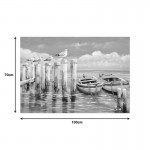 Πίνακας σε καμβά Port Inart 100x3x70εκ c497271