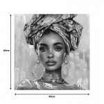 Πίνακας σε καμβά Turban Inart 80x3x80εκ c497272