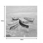 Πίνακας σε καμβά Boatty Inart 100x3x100εκ c497284