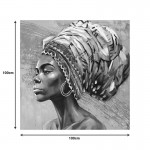 Πίνακας σε καμβά Africana I Inart 100x3x100εκ c497291