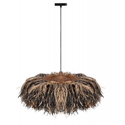 ΦΩΤΙΣΤΙΚΟ ΟΡΟΦΗΣ ORDEM HM4715 ΚΑΠΕΛΟ ΙΝΕΣ SISAL ΜΠΑΝΑΝΑΣ-ΜΑΥΡΟ ΦΥΣΙΚΟ Φ75εκ c497300