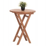 ΤΡΑΠΕΖΙ ΣΚΗΝΟΘΕΤΗ ΣΤΡΟΓΓΥΛΟ ERIS HM18119 ΞΥΛΟ TEAK--ΦΥΣΙΚΟ Φ60x75Υεκ c497303