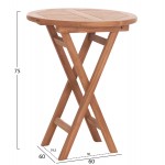ΤΡΑΠΕΖΙ ΣΚΗΝΟΘΕΤΗ ΣΤΡΟΓΓΥΛΟ ERIS HM18119 ΞΥΛΟ TEAK--ΦΥΣΙΚΟ Φ60x75Υεκ c497303