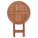 ΤΡΑΠΕΖΙ ΣΚΗΝΟΘΕΤΗ ΣΤΡΟΓΓΥΛΟ ERIS HM18119 ΞΥΛΟ TEAK--ΦΥΣΙΚΟ Φ60x75Υεκ c497303