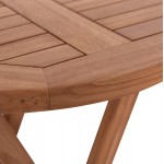 ΤΡΑΠΕΖΙ ΣΚΗΝΟΘΕΤΗ ΣΤΡΟΓΓΥΛΟ ERIS HM18119 ΞΥΛΟ TEAK--ΦΥΣΙΚΟ Φ60x75Υεκ c497303