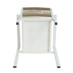 Πολυθρόνα Κήπου ArteLibre HORUS Λευκό Καφέ Αλουμίνιο Rattan 56x58x83cm c497311