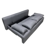 Καναπές Κρεβάτι Τριθέσιος ArteLibre URBAN LOUNGE 3S Γκρι Ύφασμα 194x93x72cm c497328