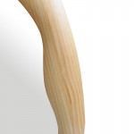 Καθρέπτης οβάλ Enola pakoworld mdf σε φυσική απόχρωση 54x2 5x80εκ c497336