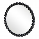 Καθρέπτης Specio pakoworld ξύλο σε μαύρη απόχρωση Φ60x4 5εκ c497338