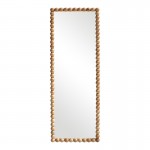 Καθρέπτης Ledalo pakoworld ξύλο σε φυσική απόχρωση 45x4 5x130εκ c497346