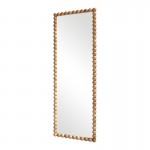 Καθρέπτης Ledalo pakoworld ξύλο σε φυσική απόχρωση 45x4 5x130εκ c497346