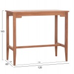 ΤΡΑΠΕΖΙ ΜΠΑΡ CRANSTON HM18111 ΞΥΛΟ ΤΕΑΚ--ΦΥΣΙΚΟ ΧΡΩΜΑ 120x60x105Υεκ c497354