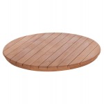 ΕΠΙΦΑΝΕΙΑ ΤΡΑΠΕΖΙΟΥ ΣΤΡΟΓΓΥΛΗ HM18132 ΞΥΛΟ TEAK--ΦΥΣΙΚΟ Φ60x4 πάχος εκ c497357
