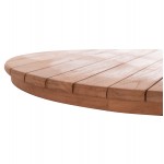 ΕΠΙΦΑΝΕΙΑ ΤΡΑΠΕΖΙΟΥ ΣΤΡΟΓΓΥΛΗ HM18132 ΞΥΛΟ TEAK--ΦΥΣΙΚΟ Φ60x4 πάχος εκ c497357