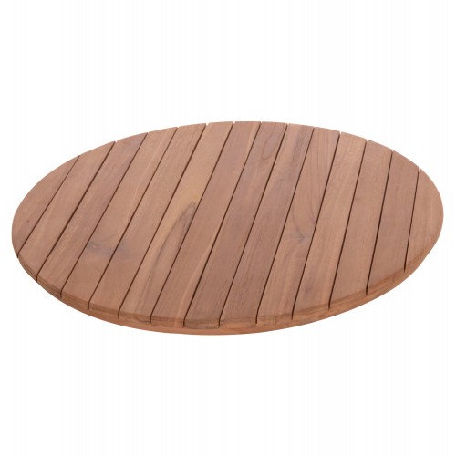 ΕΠΙΦΑΝΕΙΑ ΤΡΑΠΕΖΙΟΥ ΣΤΡΟΓΓΥΛΗ HM18133 ΞΥΛΟ TEAK--ΦΥΣΙΚΟ Φ70x4 πάχος εκ c497358