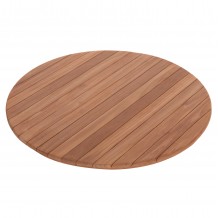 ΕΠΙΦΑΝΕΙΑ ΤΡΑΠΕΖΙΟΥ ΣΤΡΟΓΓΥΛΗ HM18134 ΞΥΛΟ TEAK--ΦΥΣΙΚΟ Φ80x4 πάχος εκ c497359