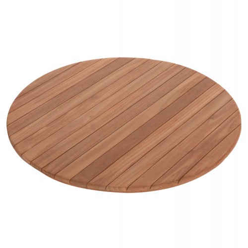 ΕΠΙΦΑΝΕΙΑ ΤΡΑΠΕΖΙΟΥ ΣΤΡΟΓΓΥΛΗ HM18134 ΞΥΛΟ TEAK--ΦΥΣΙΚΟ Φ80x4 πάχος εκ c497359