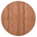 ΕΠΙΦΑΝΕΙΑ ΤΡΑΠΕΖΙΟΥ ΣΤΡΟΓΓΥΛΗ HM18134 ΞΥΛΟ TEAK--ΦΥΣΙΚΟ Φ80x4 πάχος εκ c497359