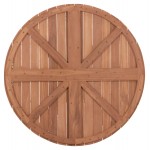 ΕΠΙΦΑΝΕΙΑ ΤΡΑΠΕΖΙΟΥ ΣΤΡΟΓΓΥΛΗ HM18134 ΞΥΛΟ TEAK--ΦΥΣΙΚΟ Φ80x4 πάχος εκ c497359
