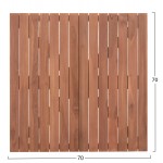 ΕΠΙΦΑΝΕΙΑ ΤΡΑΠΕΖΙΟΥ ΤΕΤΡΑΓΩΝΗ HM18136 ΞΥΛΟ TEAK--ΦΥΣΙΚΟ 70x70x4 πάχος εκ c497361
