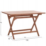 ΤΡΑΠΕΖΙ ΠΤΥΣΣΟΜΕΝΟ ΟΡΘΟΓΩΝΙΟ ERIS HM18117 ΞΥΛΟ TEAK--ΦΥΣΙΚΟ 120x70x76Υεκ c497365