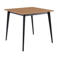 VIDAL Τραπέζι Μέταλλο Βαφή Μαύρο Επιφάνεια 80x80cm 16mm Contract Sliq Beech c497414 VIDAL Τραπέζι Μέταλλο Βαφή Μαύρο Επιφάνεια 80x80cm 16mm Contract Sliq Beech c497414