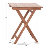 ΤΡΑΠΕΖΙ ΣΚΗΝΟΘΕΤΗ ΤΕΤΡΑΓΩΝΟ HEIDEL HM18121 ΞΥΛΟ TEAK--ΦΥΣΙΚΟ 60x60x75Υεκ c497444