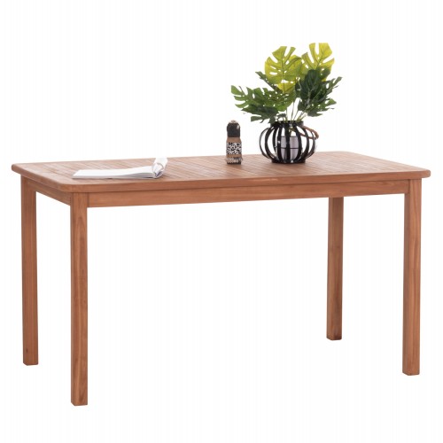 ΤΡΑΠΕΖΙ ΟΡΘΟΓΩΝΙΟ PRESSCOT HM18123 ΞΥΛΟ TEAK--ΦΥΣΙΚΟ 140x80x76Υεκ c497446