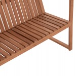 ΠΑΓΚΑΚΙ ΚΗΠΟΥ 2ΘΕΣΙΟ VED HM18124 ΞΥΛΟ TEAK--ΦΥΣΙΚΟ ΧΡΩΜΑ 130x60x86Υεκ c497449