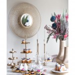 SERVIR ΟΡΝΤΕΒΙΕΡΑ 3 ΕΠΙΠΕΔΑ 22x22x36 ΑΛΟΥΜΙΝΙΟ ΧΡΥΣΟ c497457