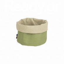 Ψωμιέρα Στρογγυλή φ15cm μπεζ λαδί από αλέκιαστη πλενόμενη δερματίνη SONOLYS c497473