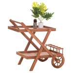 ΔΙΣΚΟΣ ΣΕΡΒΙΡΙΣΜΑΤΟΣ ΣΕ ΤΡΟΛΕΥ ALFRED HM4579 ΞΥΛΟ TEAK--ΦΥΣΙΚΟ 86x56x80Υεκ c497501